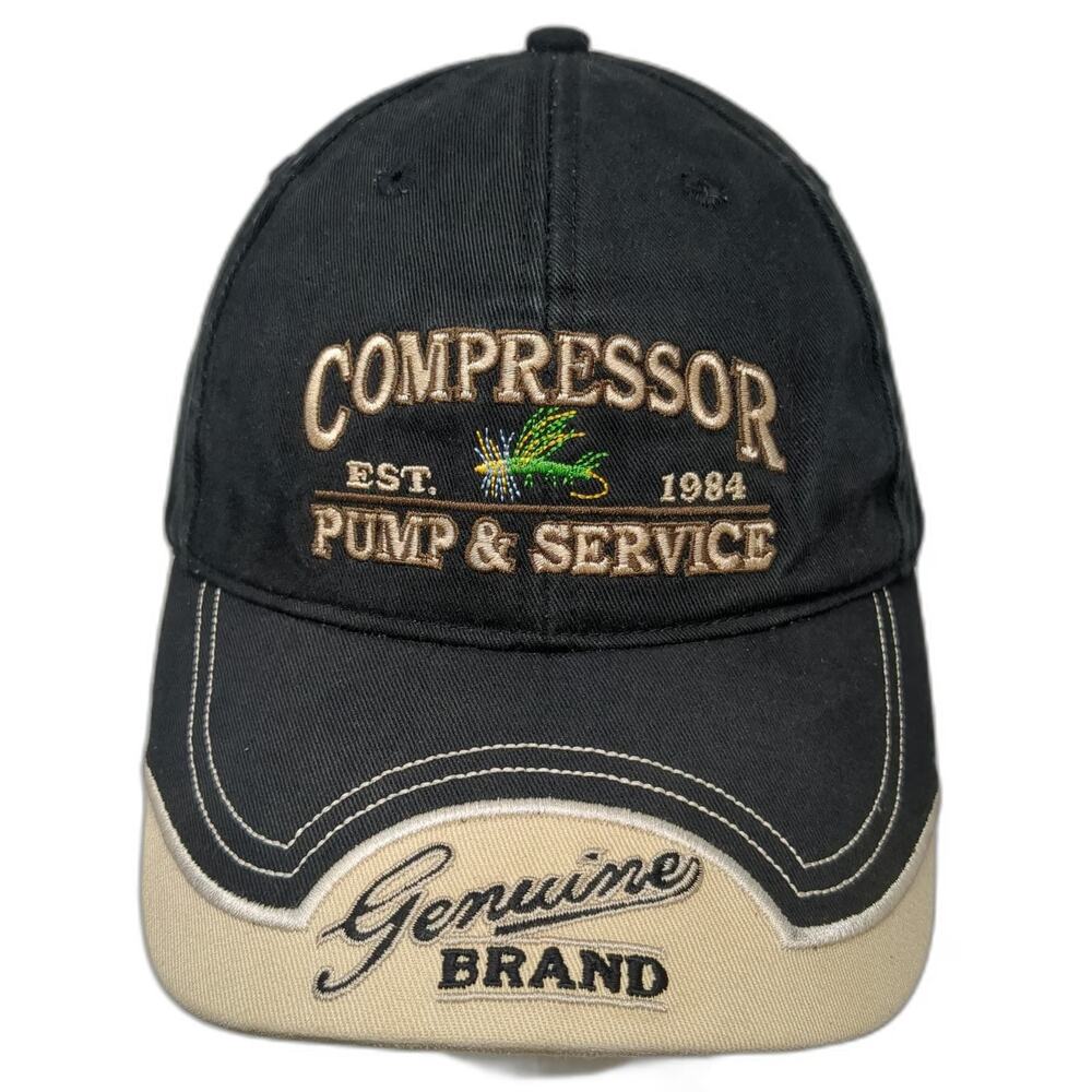 CPS Compressor Pump Service Black Beige One Size Baseball Cap Fishing Lure Hat
